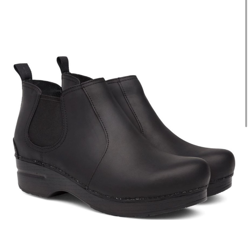 Dansko Frankie Black Oiled Women’s Boot Size 40